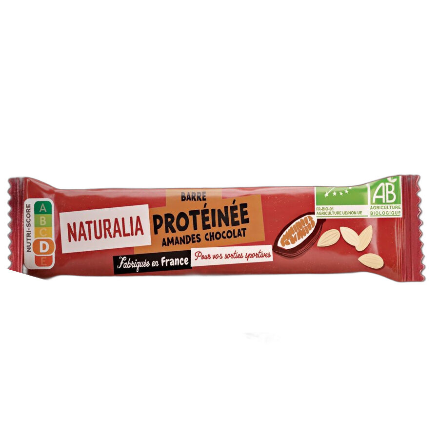 Barre Protéiné Amandes Chocolat 33g Bio