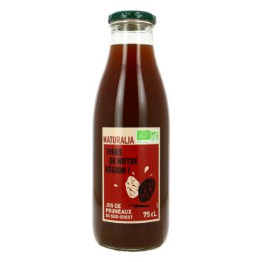 Acheter Jus de prune d'Agen Bio sans sucre 750 ml (Prune) Danival