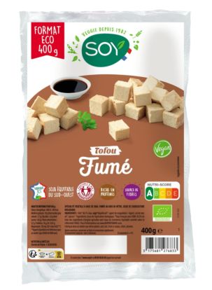 Tofu fumé bio - Soy - produits végétariens - menus végétariens