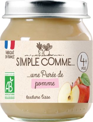Compote bio purée de pommes s/sucres ajoutés CARREFOUR BIO