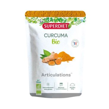 Curcuma Bio Poudre, 200g  Superdiet - Parapharmacie Boticinal