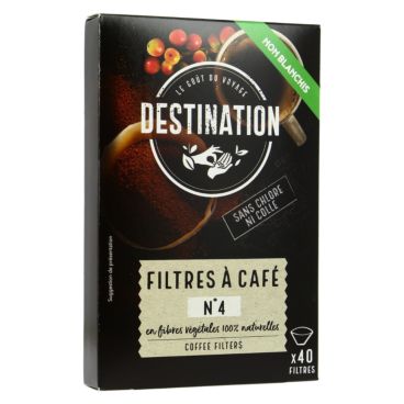 Filtres à café n°4, U NATURE (x 80)  La Belle Vie : Courses en Ligne -  Livraison à Domicile