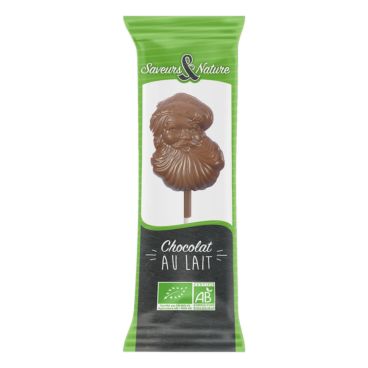 Sucette Père Noël Chocolat Au Lait 10g Bio