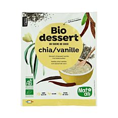 Préparation crème dessert chia vanille 60G Bio