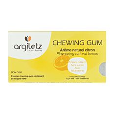 Chewing gum à l'argile arôme citron - 12 tablettes