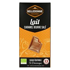 Chocolat au lait caramel beurre salé 100g Bio