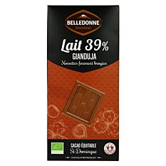 Tablette chocolat au lait Gianduja 100g Bio