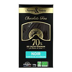 Chocolat Noir Fleur De Sel 100 Bio