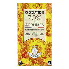 Chocolat noir agrumes 80g Bio