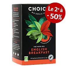 Thé noir english breakfast 20 infusions Bio