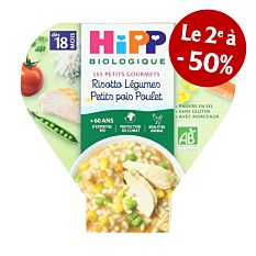 Assiette Risotto légumes & poulet 260G Bio