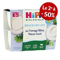 Coupelle Fromage Blanc 4X100G Bio