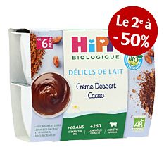 Coupelle Creme Cacao 4X100G Bio
