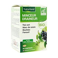 Minceur Draineur au thé vert - 90 comprimés Bio