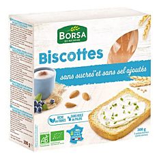 Biscotte sans sel sans sucres 300g Bio