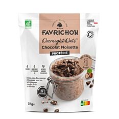 Overnight Oats Protéiné Chocolat noisette 315g Bio