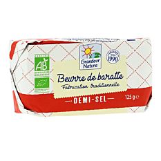 Beurre De Baratte Demi-sel 125g Bio