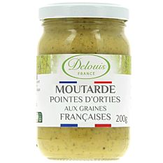 Moutarde de Dijon aux pointes d'Orties 200g Bio