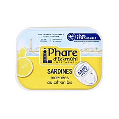 Sardines marinées au citron sans huile 135g 