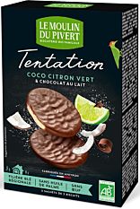 Biscuit coco citron vert & chocolat au lait 110g Bio 