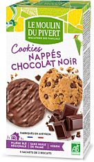 Cookies nappés chocolat noir 175G Bio
