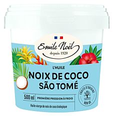 Huile de coco de São Tomé 500Ml Bio