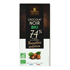 Tab. Noir 74% Nuts 100G Bio