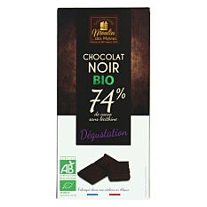 Tab Choco Noir 74% 100G Bio