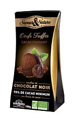 Oeufs truffes cacao fondant chocolat noir 100G Bio