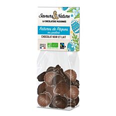 Fritures de Pâques au praliné chocolat noir et au lait 150g Bio