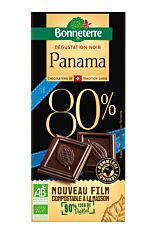 Chocolat noir intense du Panama 80% cacao 100G Bio