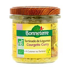 Tartinade De Légumes Courgette Curry 135g Bio