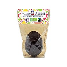 Oeuf chocolat noir éclats de noisettes 65g Bio