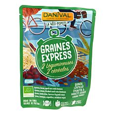 Graines Express - 2 légumineuses & 2 céréales 250g Bio