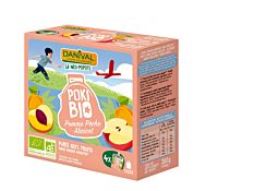 Pokibio Pomme & Pêche Abricot 4x90g Bio