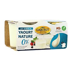 Yaourt Nature Au Lait Maigre 0% 4x125g Bio