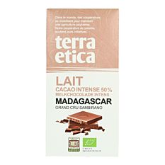 Chocolat au Lait Madagascar 50% 100g Bio