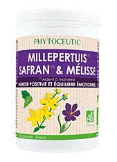 Millepertuis, Safran & Mélisse -  60 Comprimés Bio
