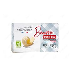 Beurre moulé demi-sel 250g Bio