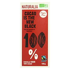 Chocolat Noir 100% cacao 100g Bio
