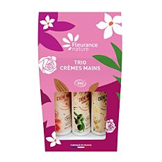 Coffret trio Crèmes Mains Bio
