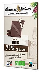 Tablette de chocolat noir 70% 80g Bio