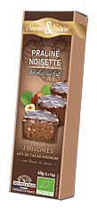 Mini rocher chocolat au lait & noisettes 45G Bio