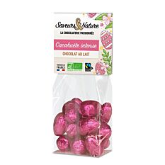 Œufs Chocolat Lait coeur cacahuète 150g Bio