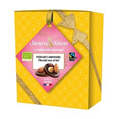Ballotin mendiants au chocolat noir et lait 135g Bio
