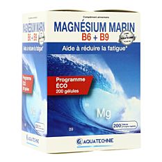 Magnésium Marin B6+B9 - 200 gélules