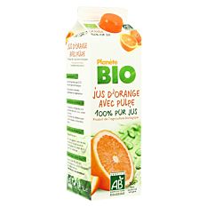 Jus d'orange avec pulpe 1L Bio