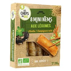 Mini Nems Aux Legumes X 8 Bio