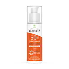 Crème solaire visage haute protection SPF50 Bio