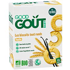 Biscuits tout ronds vanille 10M 80G Bio